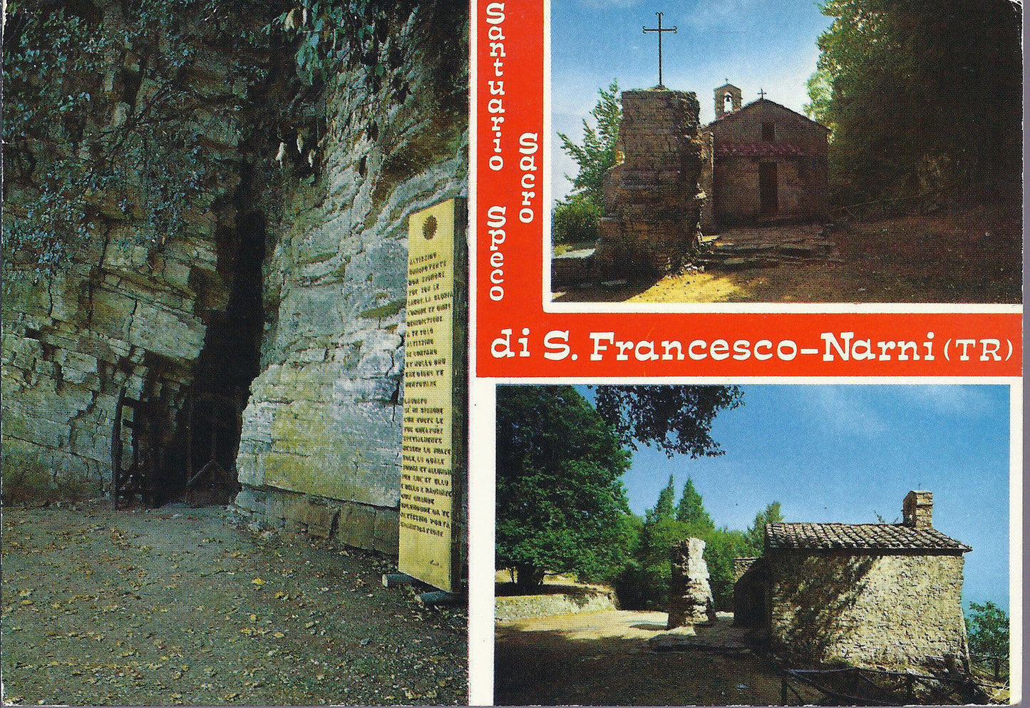 NARNI - SANTUARIO DEL SACRO SPECO DI S. FRANCESCO - 3 VEDUTE
