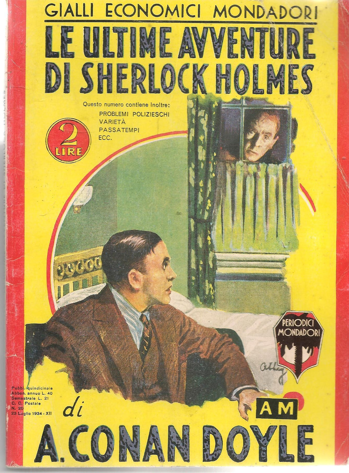 LE ULTIME AVVENTURE DI SHERLOCK HOLMES-A. CONAN DOYLE - GIALLI MONDADORI N. 20