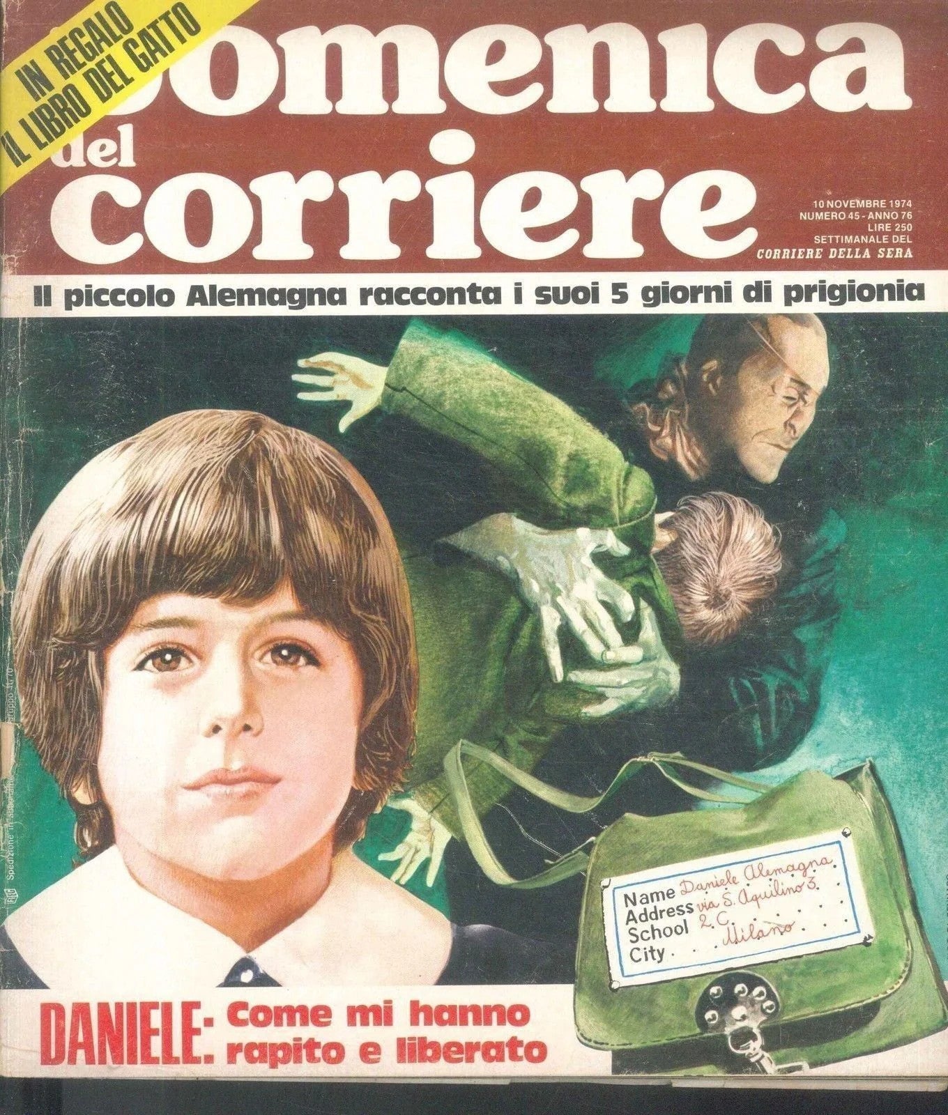 DOMENICA DEL CORRIERE N 45 - 10 NOVEMBRE 1974