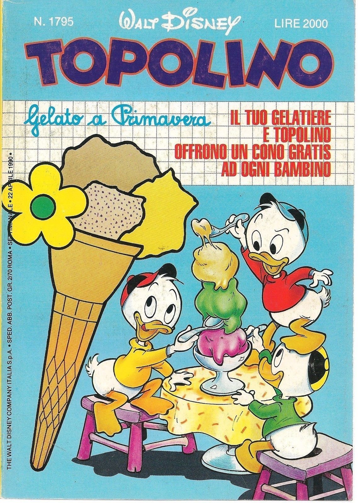 TOPOLINO N° 1795 - 22 APRILE 1990