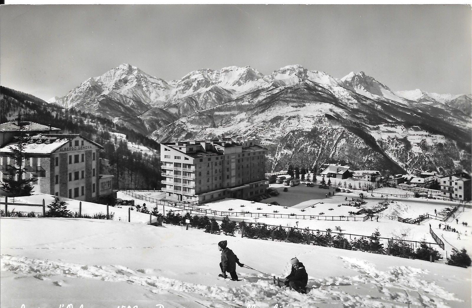 SAUZE D'OULX - PANORAMA CON ALBERGHI - V1964