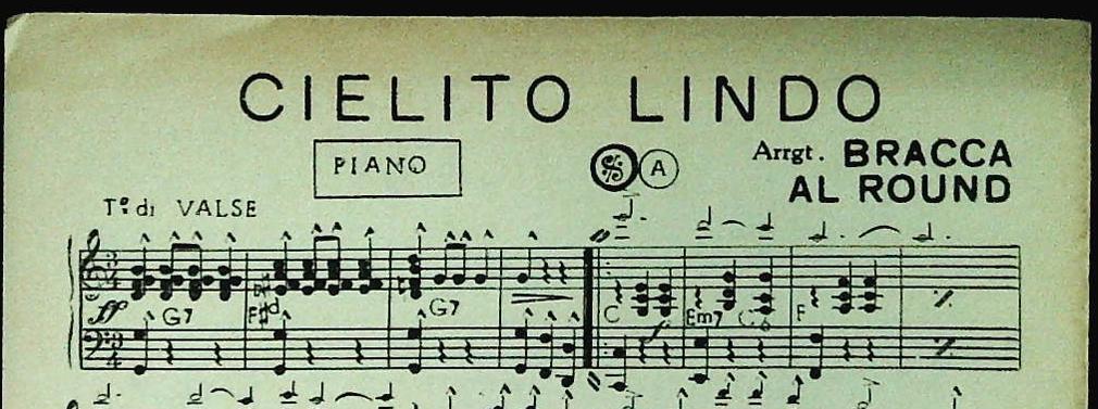CIELITO LINDO - LAS OLAS - SPARTITO-SHEET MUSIC