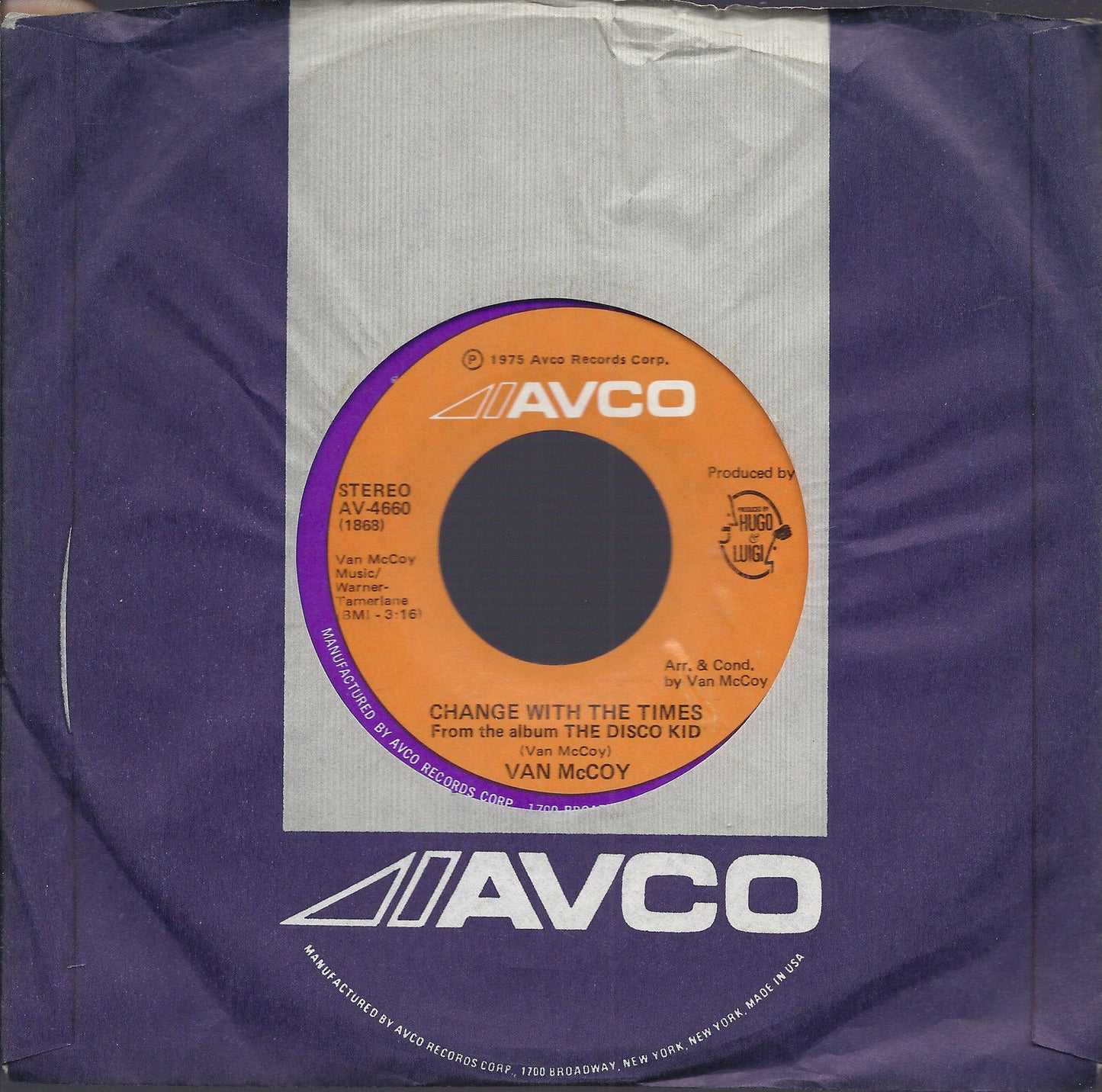 CHANGE WITH THE TIMES - GOOD NIGHT, BABY # VAN McCOY