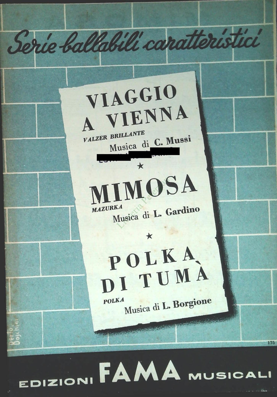 VIAGGIO A VIENNA - MIMOSA - POLKA DI TUMA' - SPARTITO-SHEET MUSIC