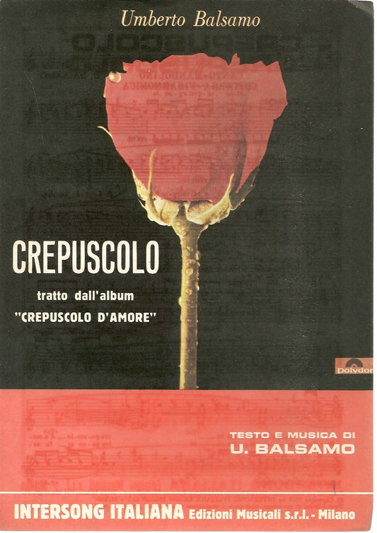 CREPUSCOLO - UMBERTO BALSAMO - SPARTITO-SHEET MUSIC