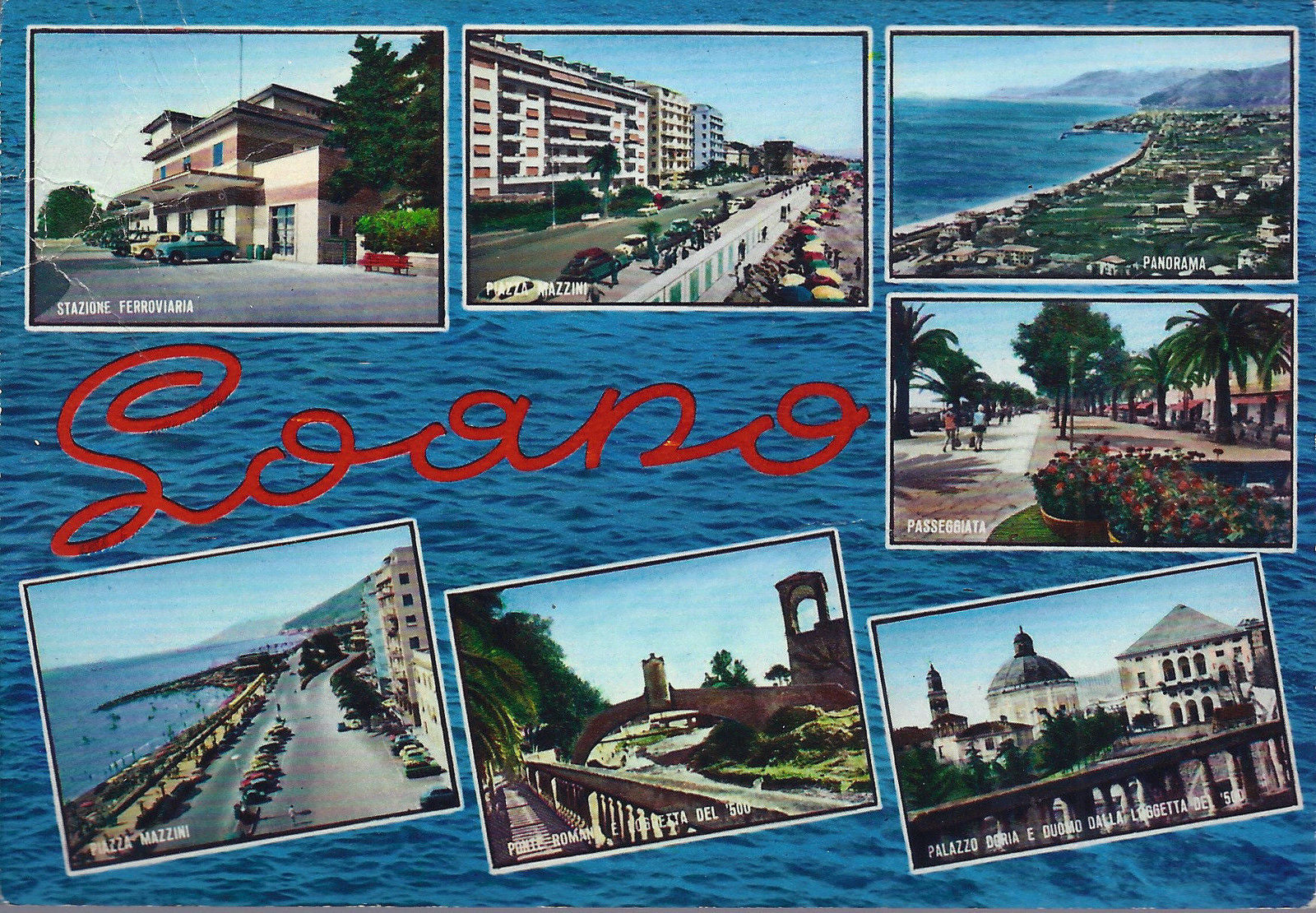 LOANO - 7 VEDUTINE ACQUARELLATE - V 1976