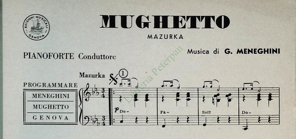 FIORDALISO.valzer - MUGHETTO.mazurka - SPARTITO-SHEET MUSIC