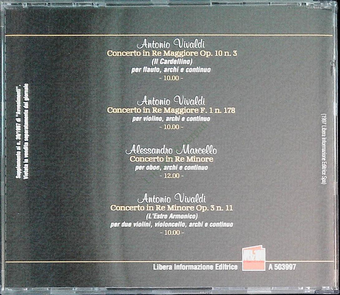 ANTONIO VIVALDI - ALESSANDRO MARCELLO - CONCERTI - CD