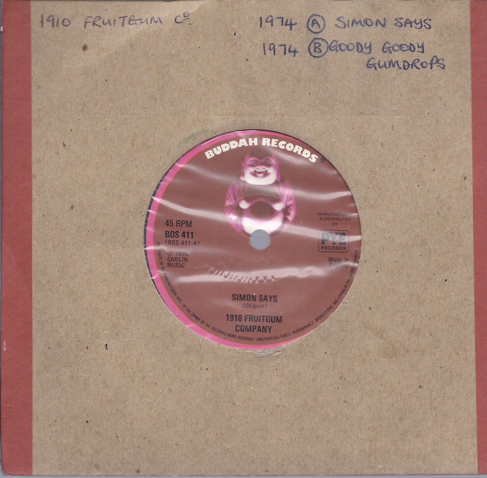 SIMON SAYS - GOODY GOODY GUMDROPS # 1910 FRUITGUM COMPANY