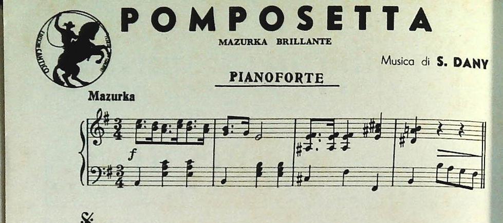 QUADRIFOGLIO. valzer - POMPOSETTA. mazurka - SPARTITO-SHEET  MUSIC
