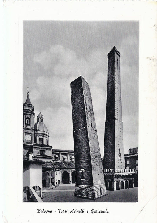 BOLOGNA - TORRI ASINELLI E GARISENDA - V 1958 - FG - Ed. Cartovendita