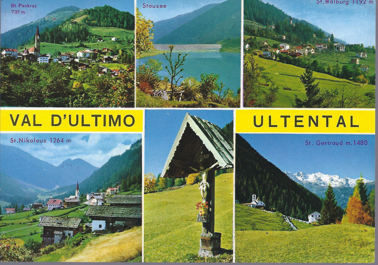 VAL D'ULTIMO - ULTENTAL - 6 VEDUTE - V 1988