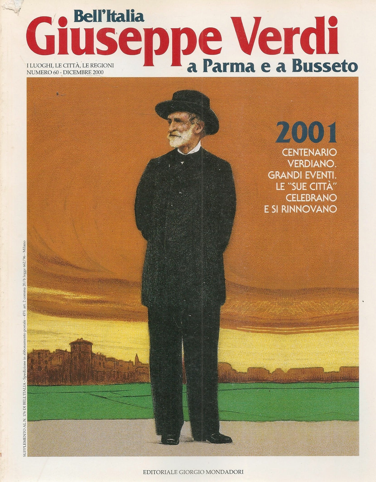 BELL'ITALIA N. 60 - GIUSEPPE VERDI A PARMA E BUSSETO