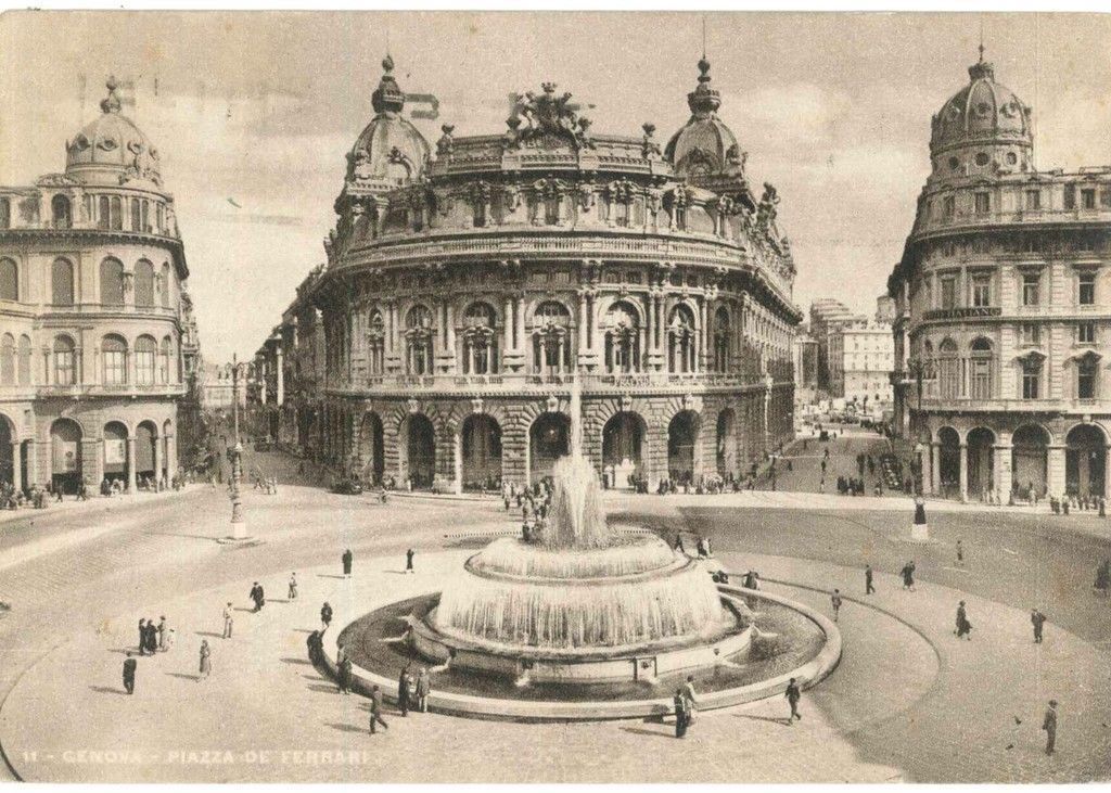 GENOVA - PIAZZA DE FERRARI - V1938