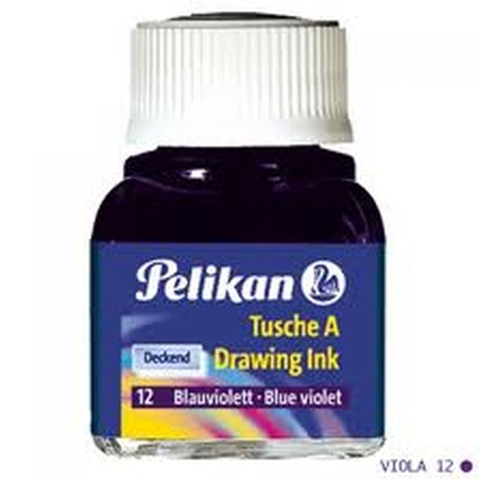 INCHIOSTRO DI CHINA PELIKAN BLU VIOLACEO - 2 FLACONI DA 10Ml.