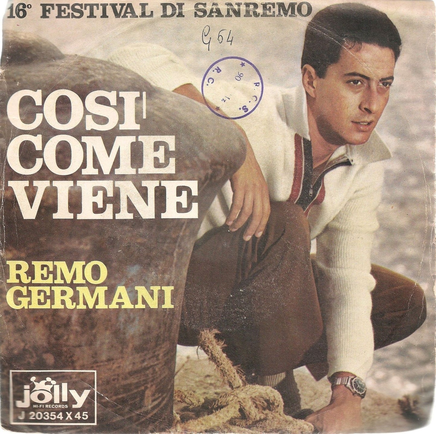 COSI COME VIENE - PARTIVO # REMO GERMANI