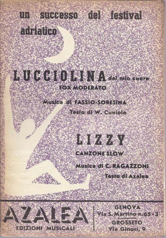 LUCCIOLINA ( del mio cuore )  Fassio, Soresina - LIZZY  Ragazzoni # SPARTITO
