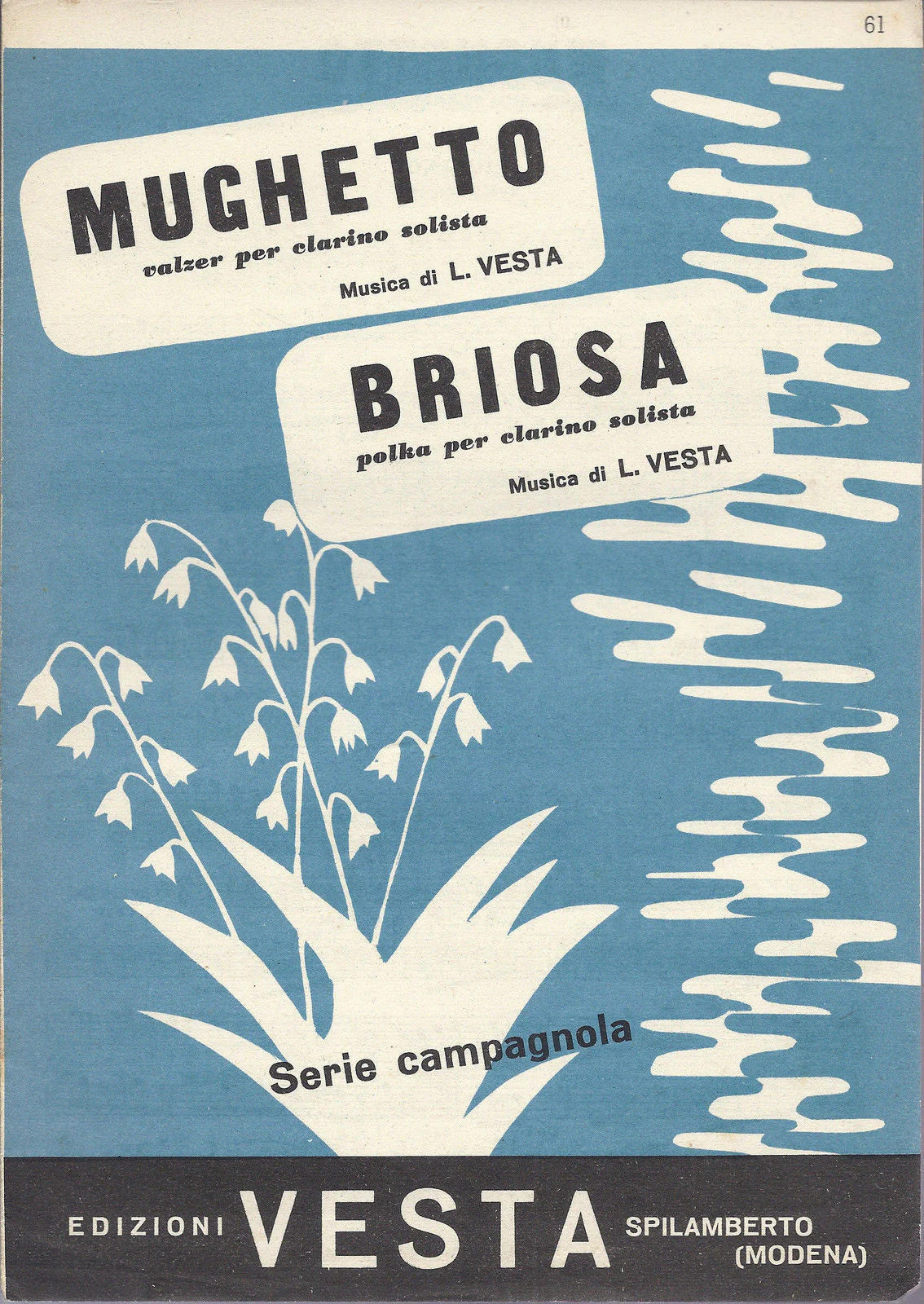 MUGHETTO - BRIOSA L. Vesta - SPARTITO - Violino