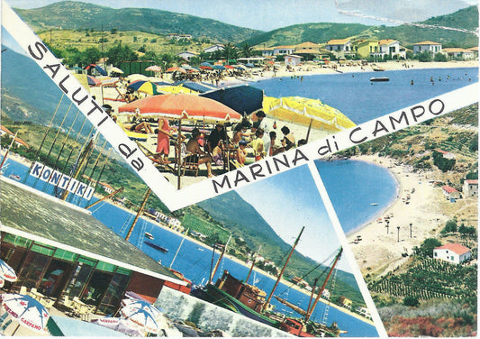MARINA DI CAMPO - ISOLA D'ELBA - SALUTI - 3 VEDUTE - V1