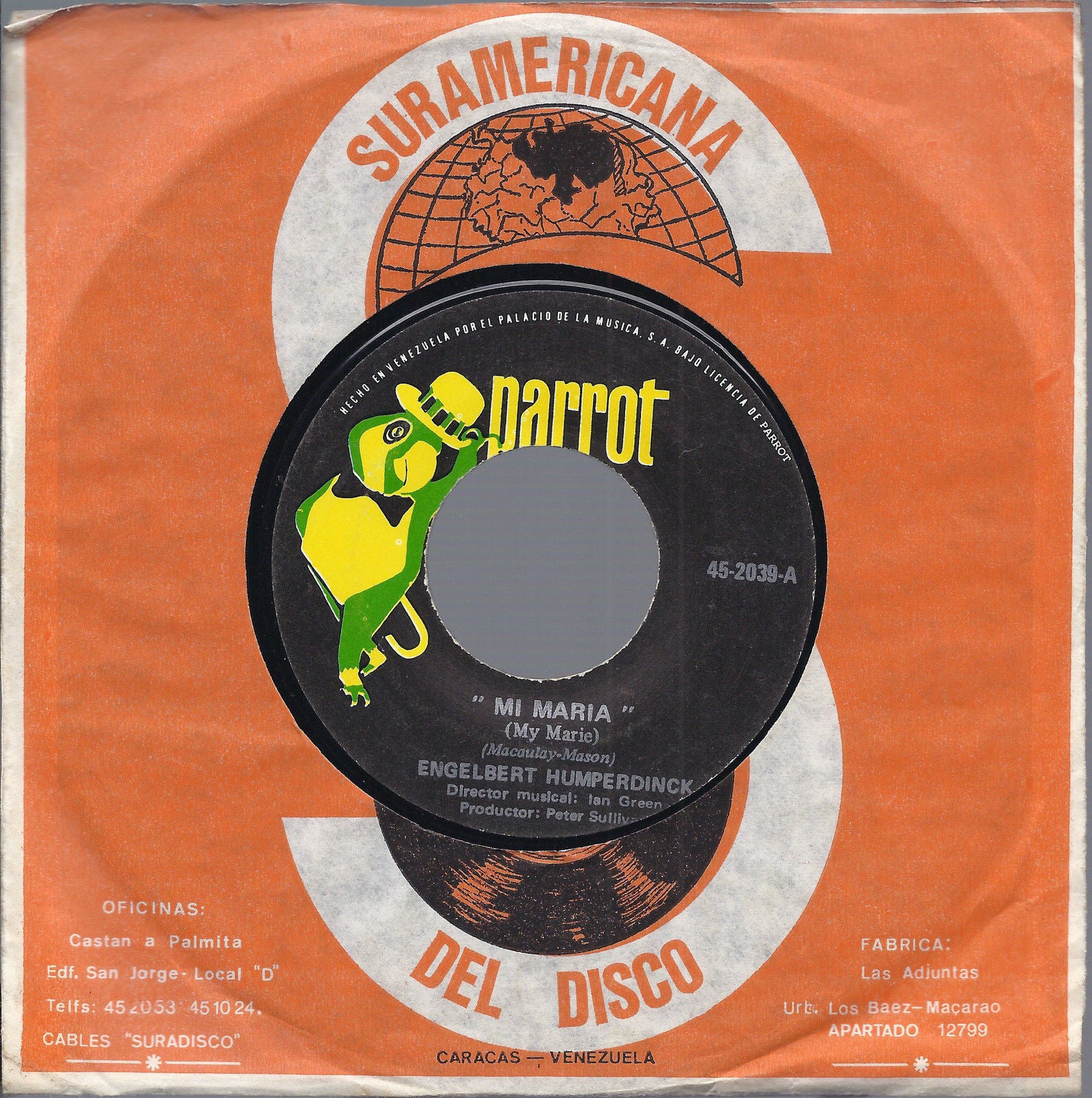 MI MARIA (My Marie) NUESTRA CANCION (LA PALOMA Our Song) # ENGELBERT HUMPERDINCK