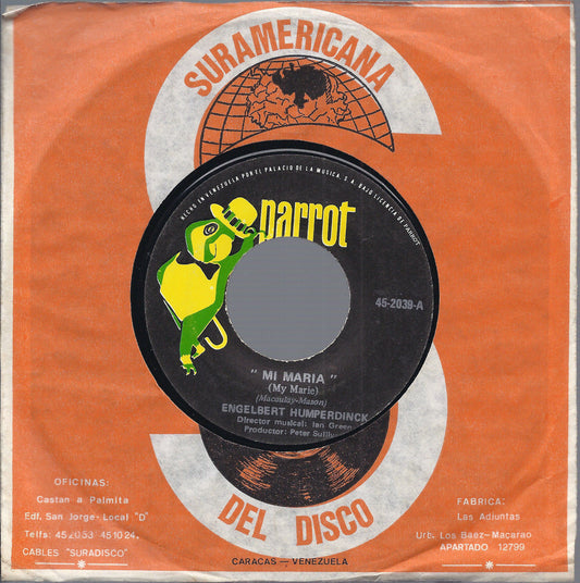 MI MARIA (My Marie) NUESTRA CANCION (LA PALOMA Our Song) # ENGELBERT HUMPERDINCK