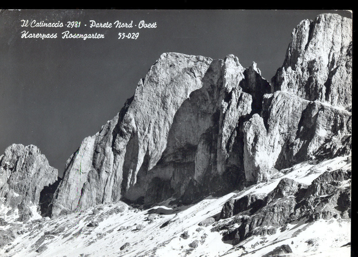 IL CATINACCIO - PARETE NORD-OVEST - V1960