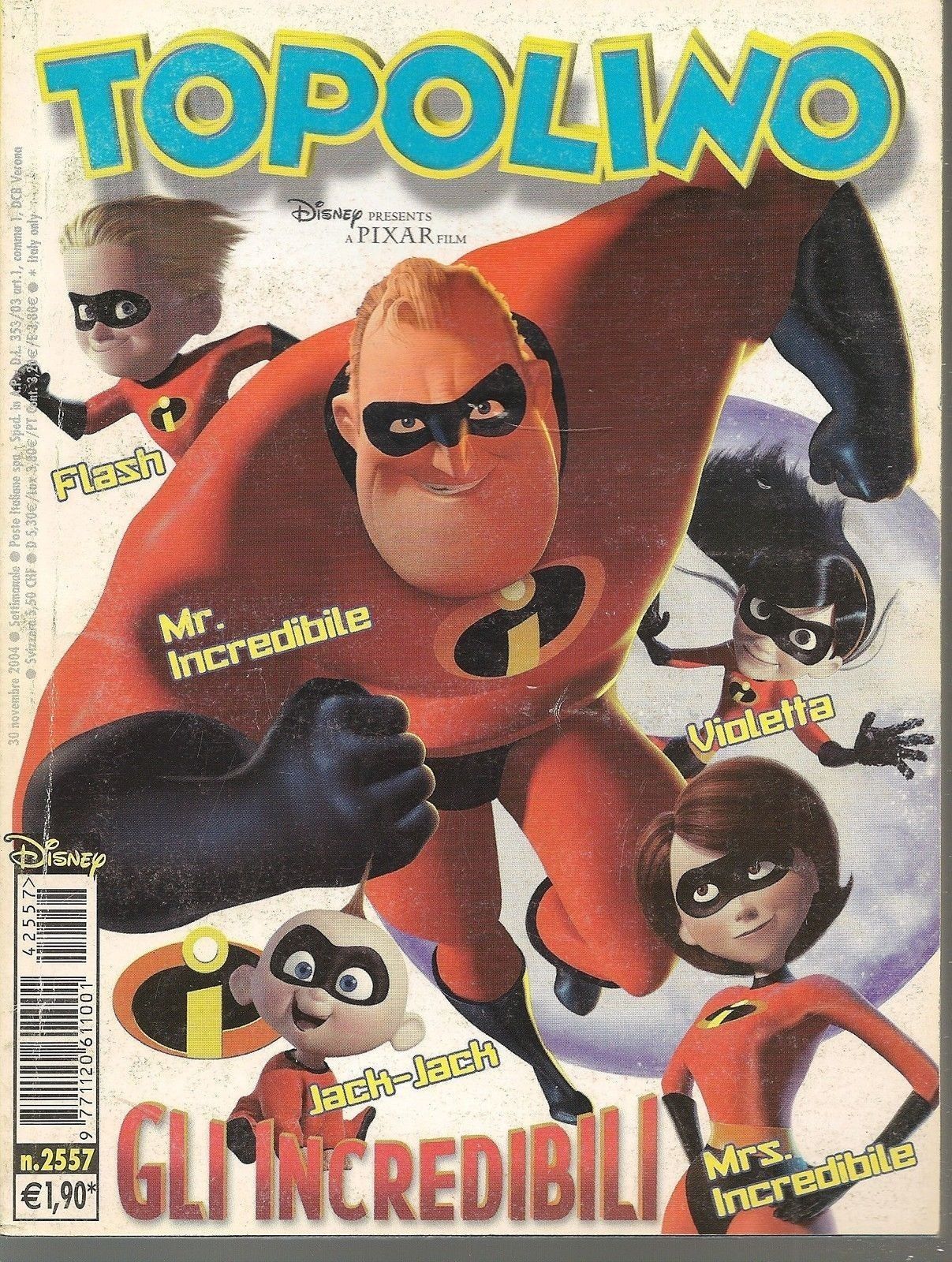TOPOLINO N° 2557 - 30 NOVEMBRE 2004