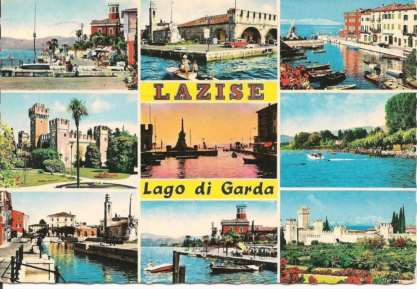 LAZISE - 9 VEDUTE - ACQUARELLATA - V1983