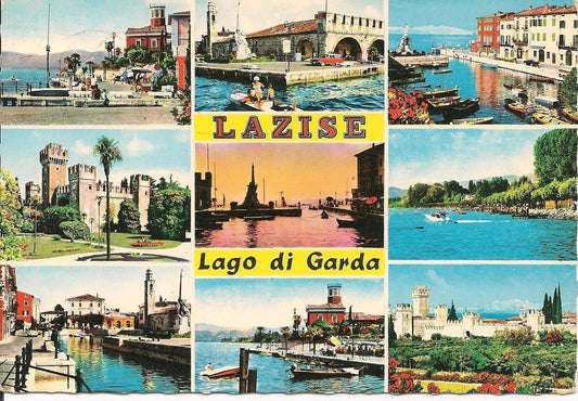 LAZISE - 9 VEDUTE - ACQUARELLATA - V1983