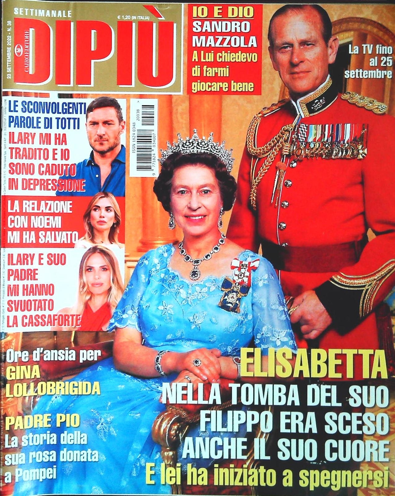 DI PIU' 23 SETTEMBRE 2022 - OTTI - LARY - GINA LOLLOBRIGIDA - SANDRO MAZZOLA