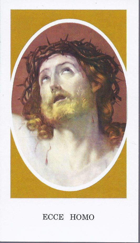 ECCE HOMO - SANTINO - HOLYCARD - AS015-062 - oratio in spani