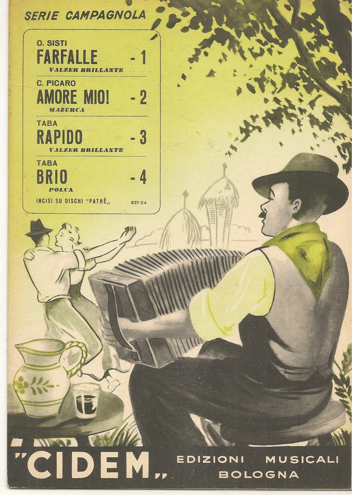 FARFALLE. valzer-AMORE MIO.mazurka-RAPIDO.valzer-BRIO.polca-SPARTITO-SHEET MUSIC