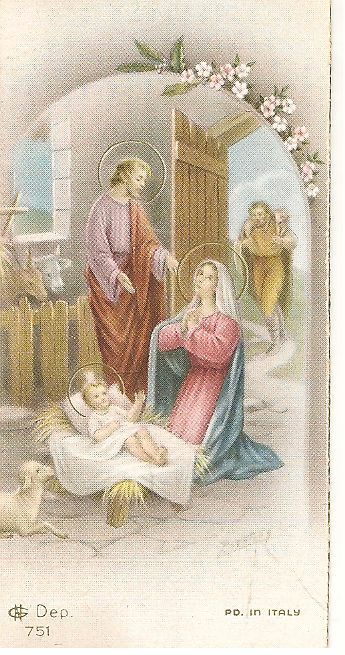 NATIVITA' - SANTINO HOLY CARD - AS016-074-3