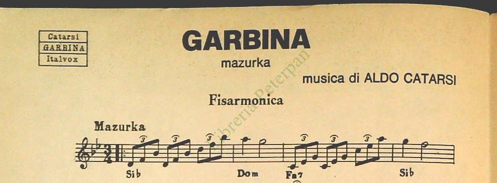GIAN FRANCO TINELLI - TRE BRANI PER FISARMONICA - SPARTITO-SHEET MUSIC