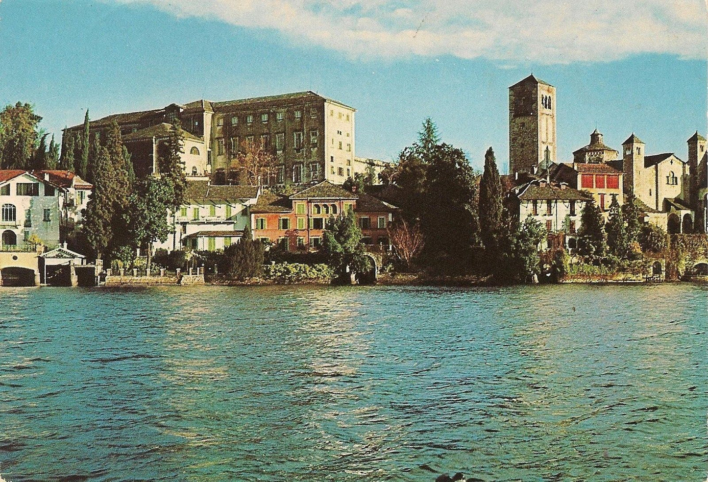 LAGO D'ORTA - ISOLA DI SAN GIULIO - PANORAMA - V1982