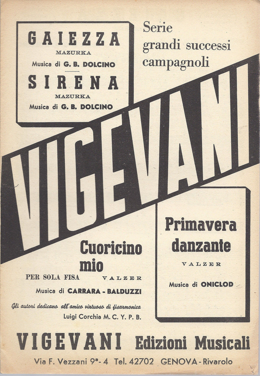 GAIEZZA - SIRENA - PRIMAVERA DANZANTE # SPARTITO - Clarinetto in SIb