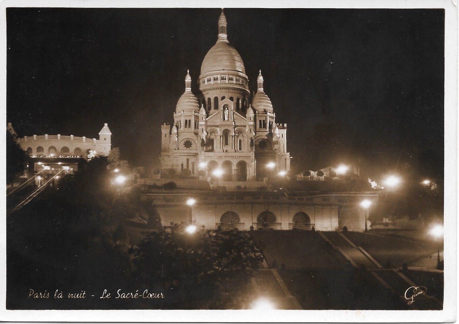 PARIS LA NUIT - LE  SACRE' COEUR - V