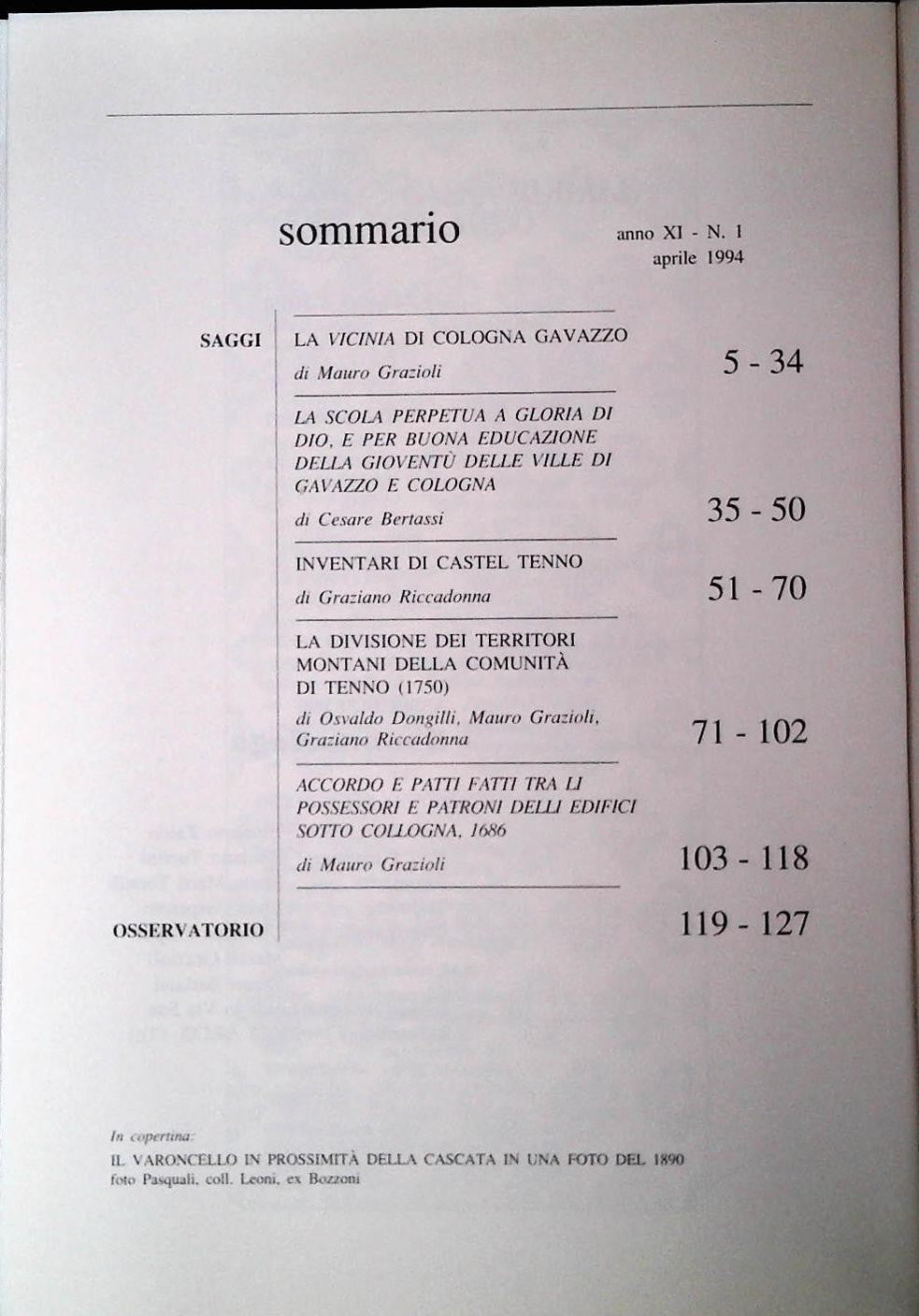 IL SOMMOLAGO - APRILE 1994