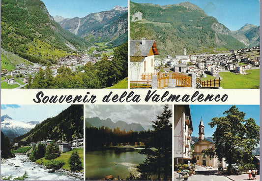 VALMALENCO - SOUVENIR - 5 VEDUTE - V 1968 - FG