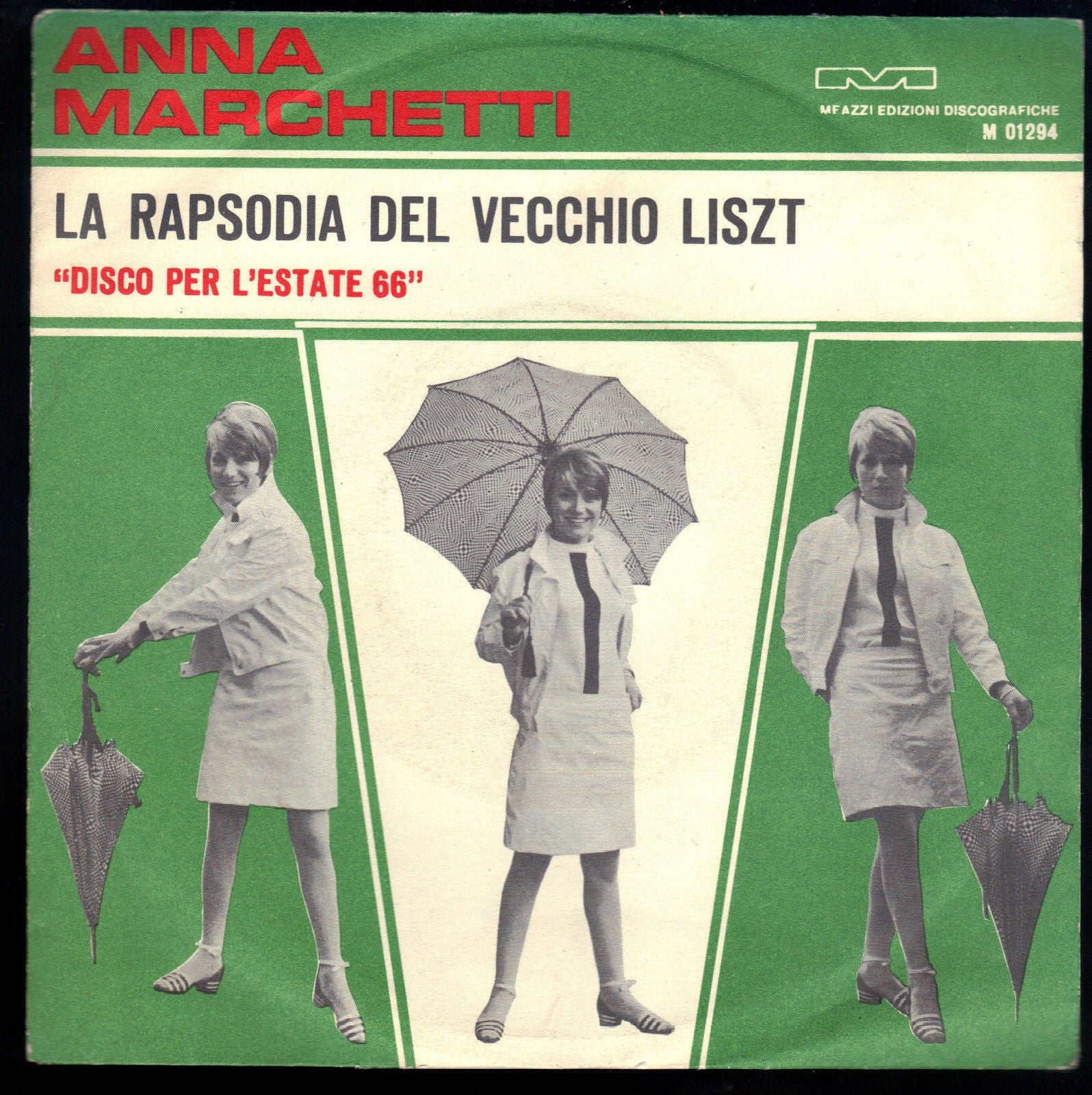 LA RAPSODIA DEL VECCHIO LISTZ-SE TU FOSSI UN VERO AMICO - ANNA MARCHETTI-45 GIRI