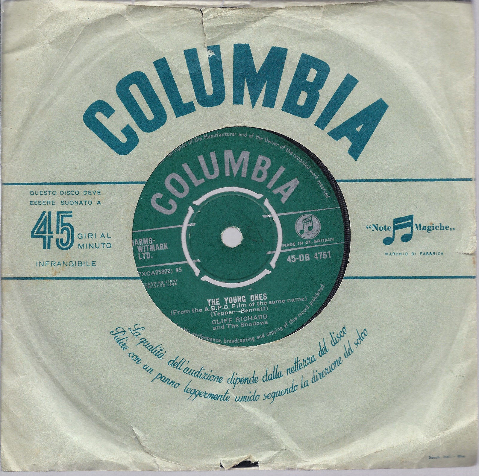 THE YOUNG ONE - WE SAY YEAH # CLIFF RICHARD and The Shadows