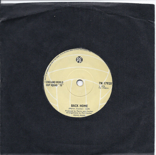 BACK HOME - CINNAMON STICK -- ENGLAND WORLD CUP SQUAD "70"