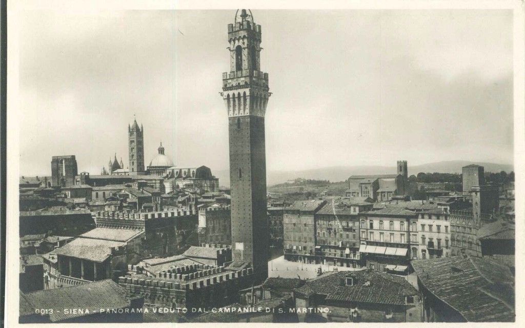 SIENA PANORAMA DAL CAMPANILE SAN MARTINO - NV