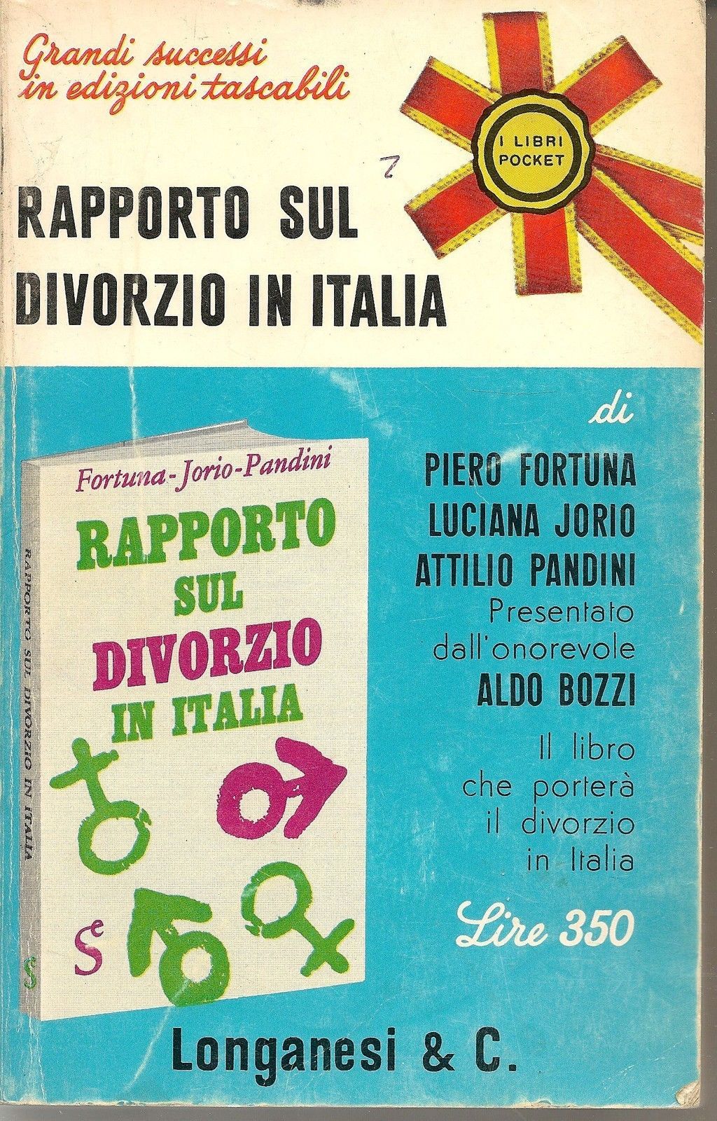 RAPPORTO SUL DIVORZIO IN ITALIA - PIERO FORTUNA  LUCIANA JORIO  ATTILIO PANDINI