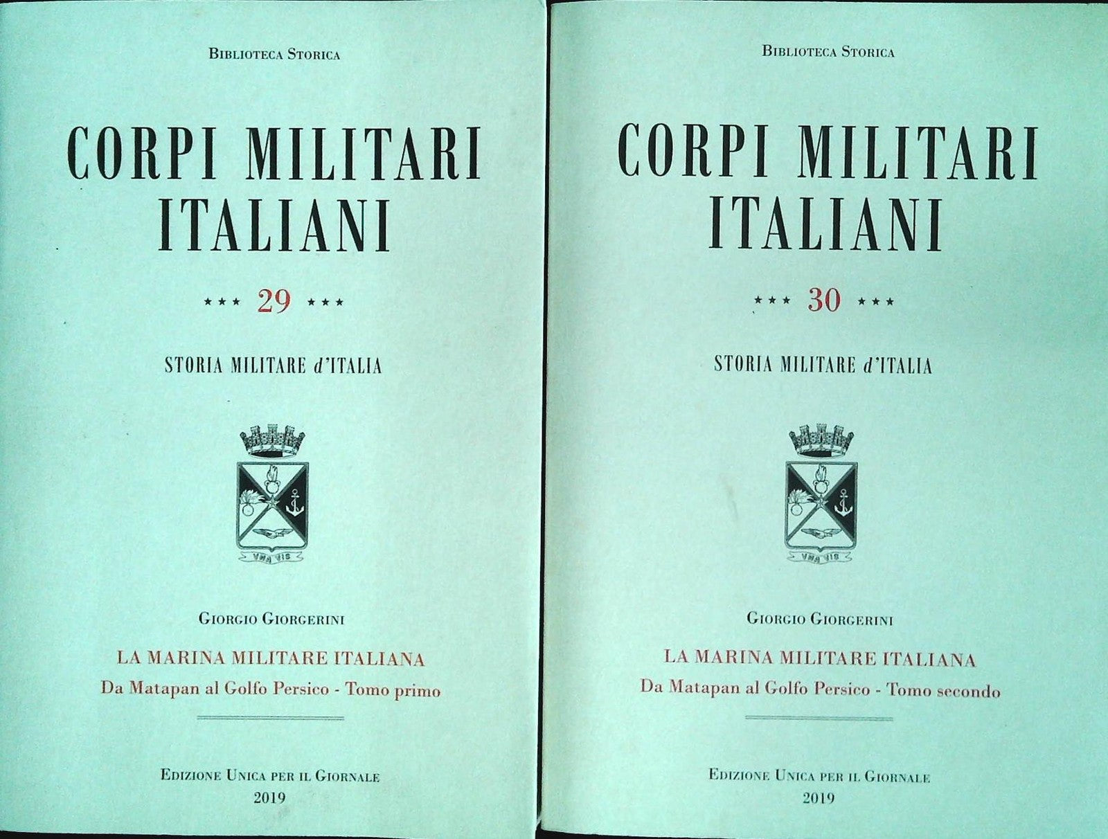 CORPI MILITARI ITALIANI. LA MARINA MILITARE ITALIANA-GIORGIO GIORGERINI-2 VOLUMI