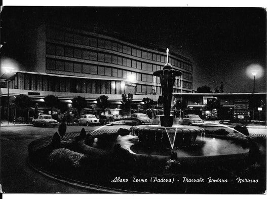 ABANO TERME - PIAZZALE FONTANA - NOTTURNO - V1964 - FG