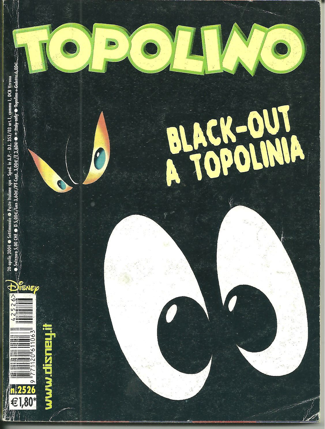 TOPOLINO N. 2526 - 20 APRILE 2004