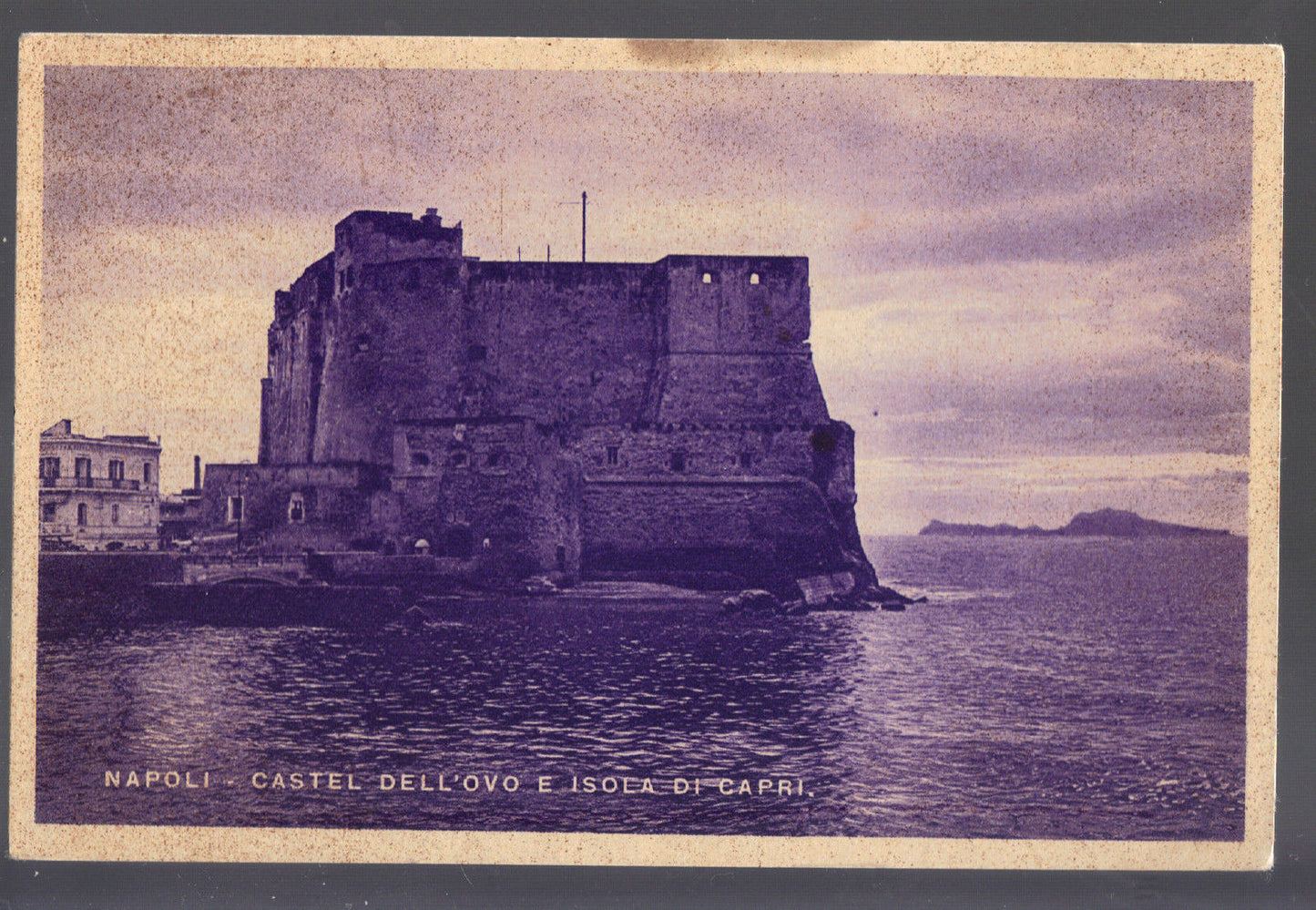 NAPOLI - CASTEL DELL'OVO E ISOLA DI CAPRI - V1948