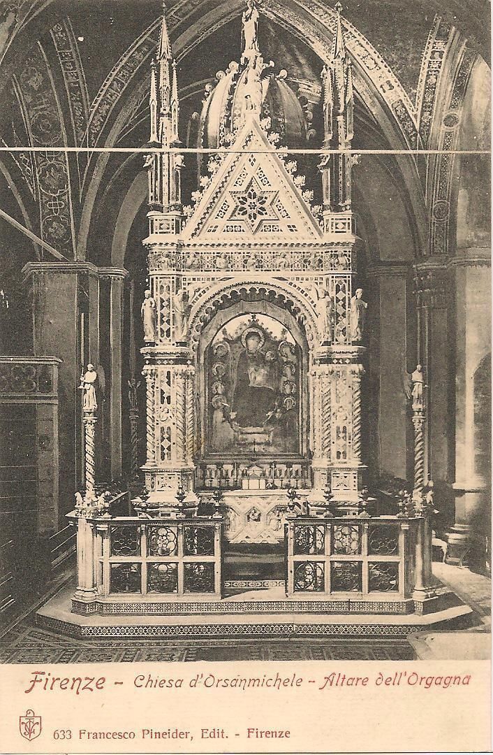 FIRENZE - CHIESA D'ORSANMICHELE - ALTARE DELL'ORGA