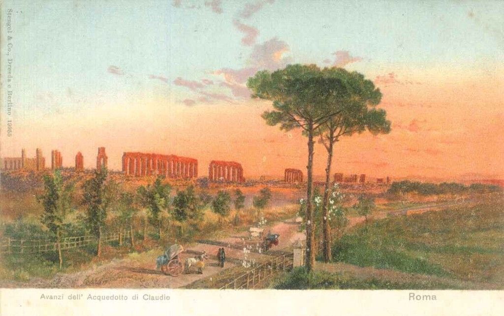 ROMA - AVANZI ACQUEDOTTO DI CLAUDIO - NV - COLORATA